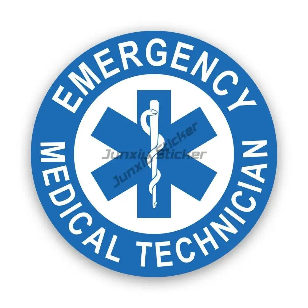 

EMS Fire Rescue Medical Red Cross Star of Life Stickers PVC Car Stickers Moto Bumper Car Accessories Vinyl Self-adhesive Decals