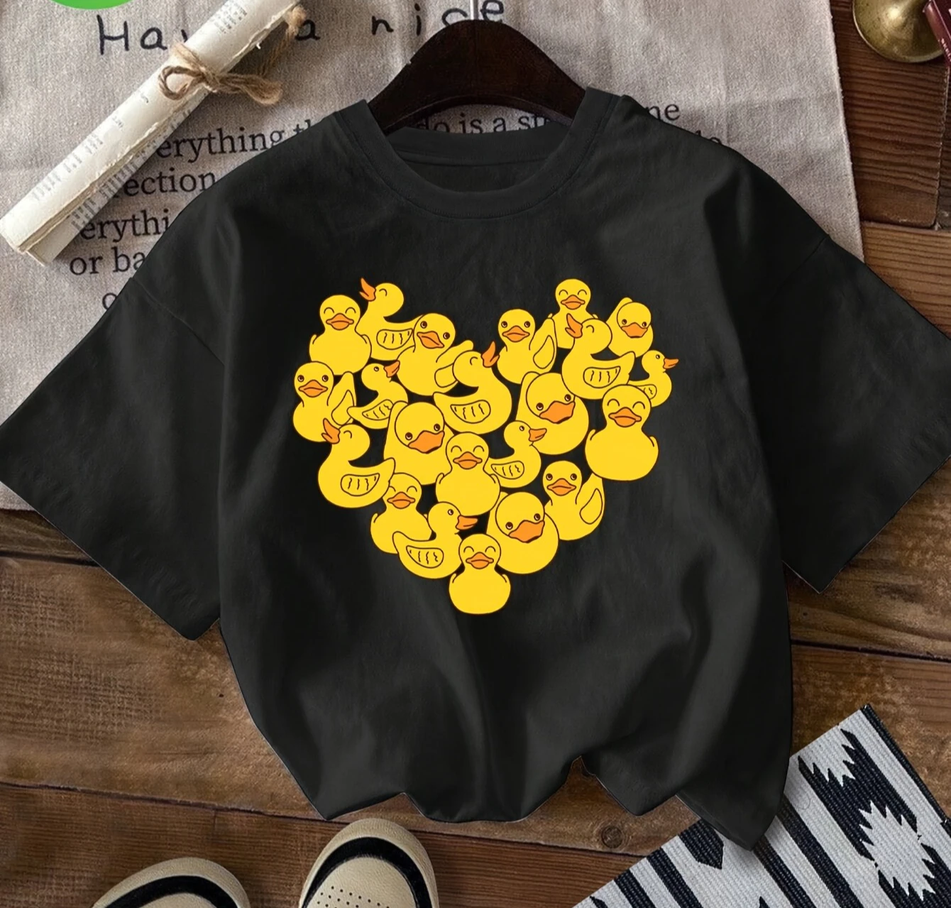 Summer Duck Clothing - تي شيرت نسائي كاجوال بأكمام قصيرة