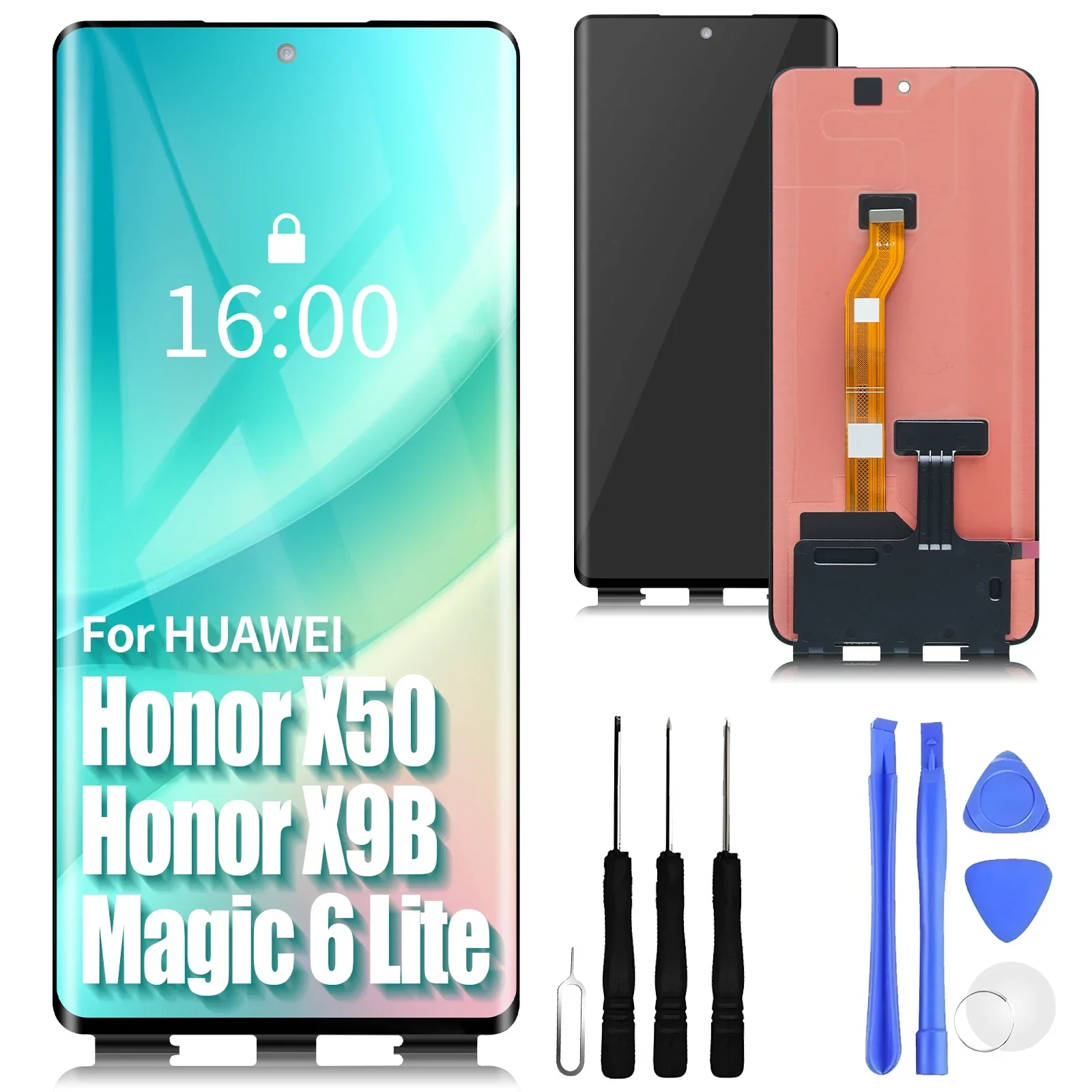 

For Original AMOLED Huawei Honor X50 X9b LCD Display Screen Touch Digitizer For Honor X50 ALI-AN00 ALI-NX1 X9B Display Replaceme