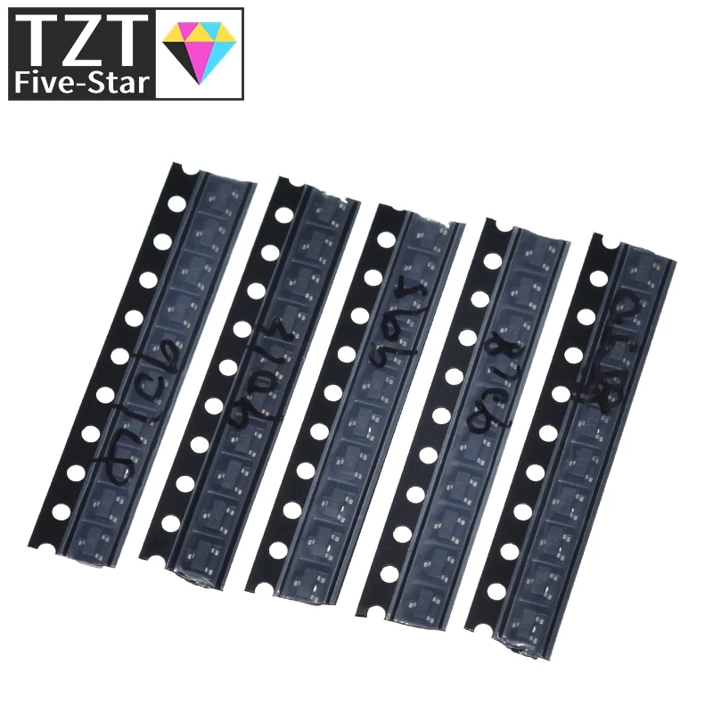 1/3 قطعة S9013 S9014 S9015 S9018 MMBT3904 MMBT3906 SS8050 SS8550 2N5551 2SC1815 إجمالي 10 أنواع X10 قطعة = 100 قطعة