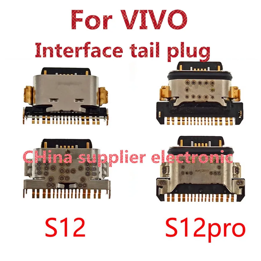 10pcs-100pcs For VIVO S12 S12Pro tail plug phone built-in USB data charging interface socket