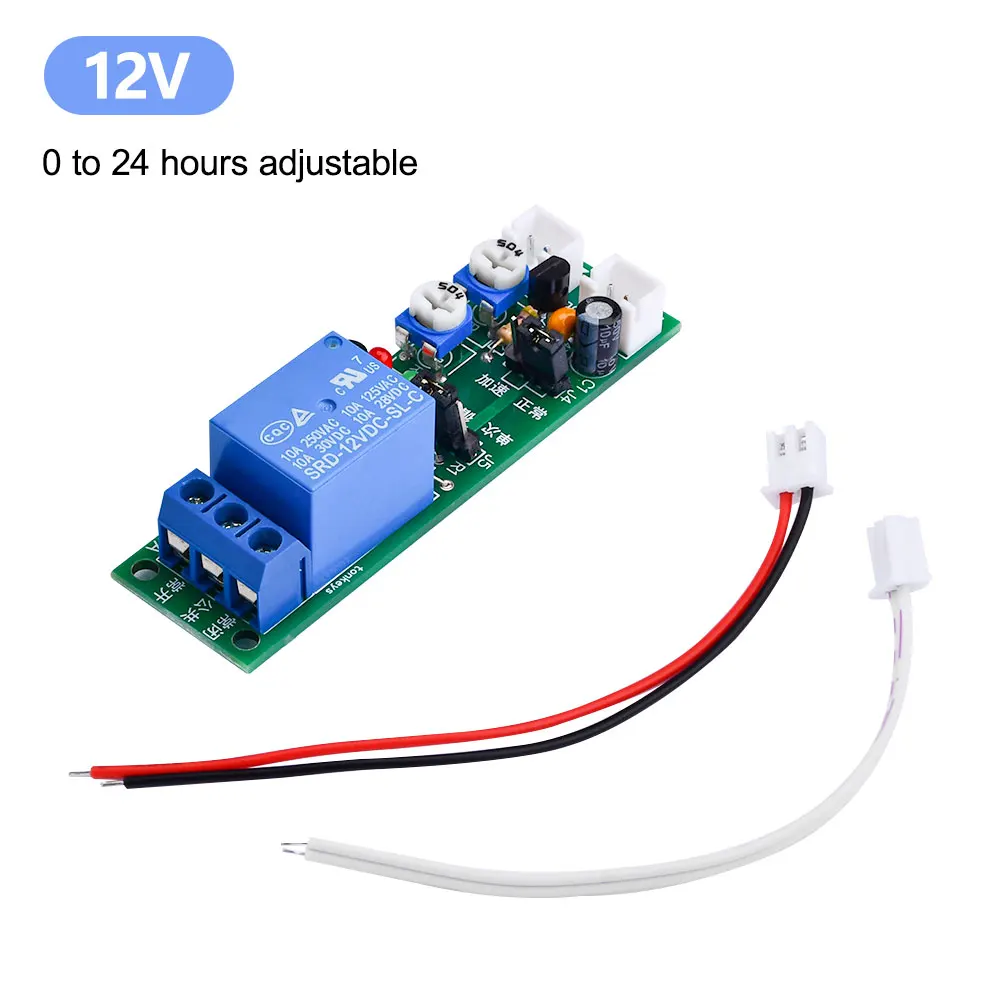 JK11 Einstellbares Zyklus-Timer-Relais Verzögerung Ein/Aus-Schalter Relais-Modul DC 5V 12V 24V Timer-Relais-Modul Stromversorgung – Detail 25