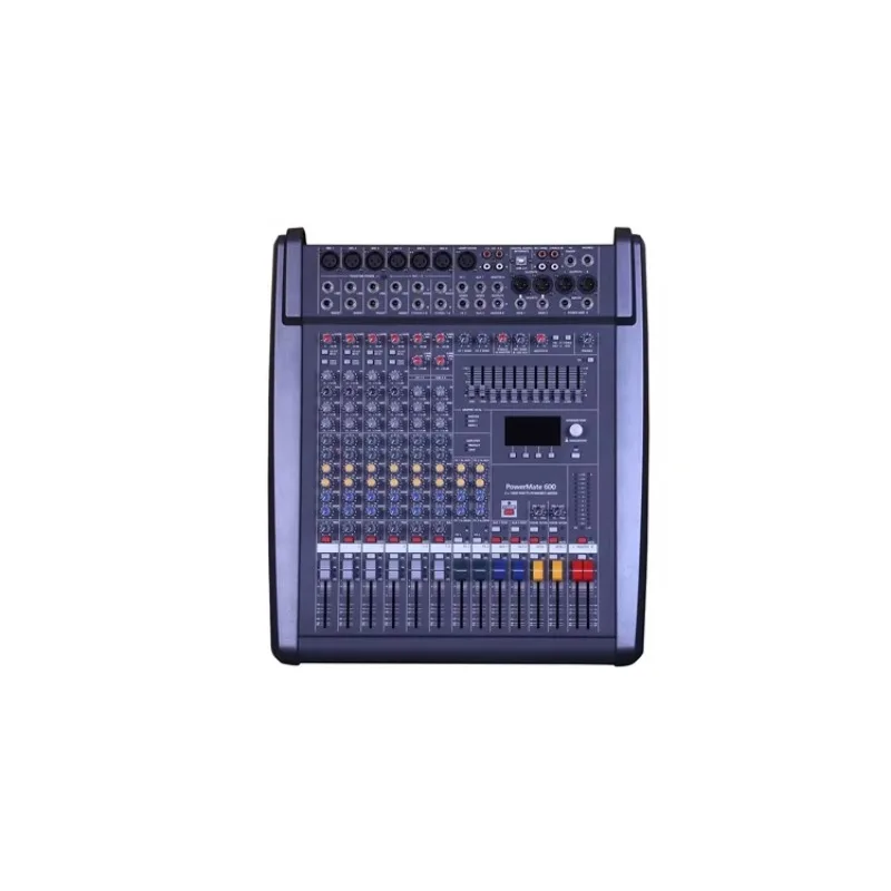 PM600-3 6 Channel Usb Audio Interface Power Mixer Control With 2*1200W Amp For Recording