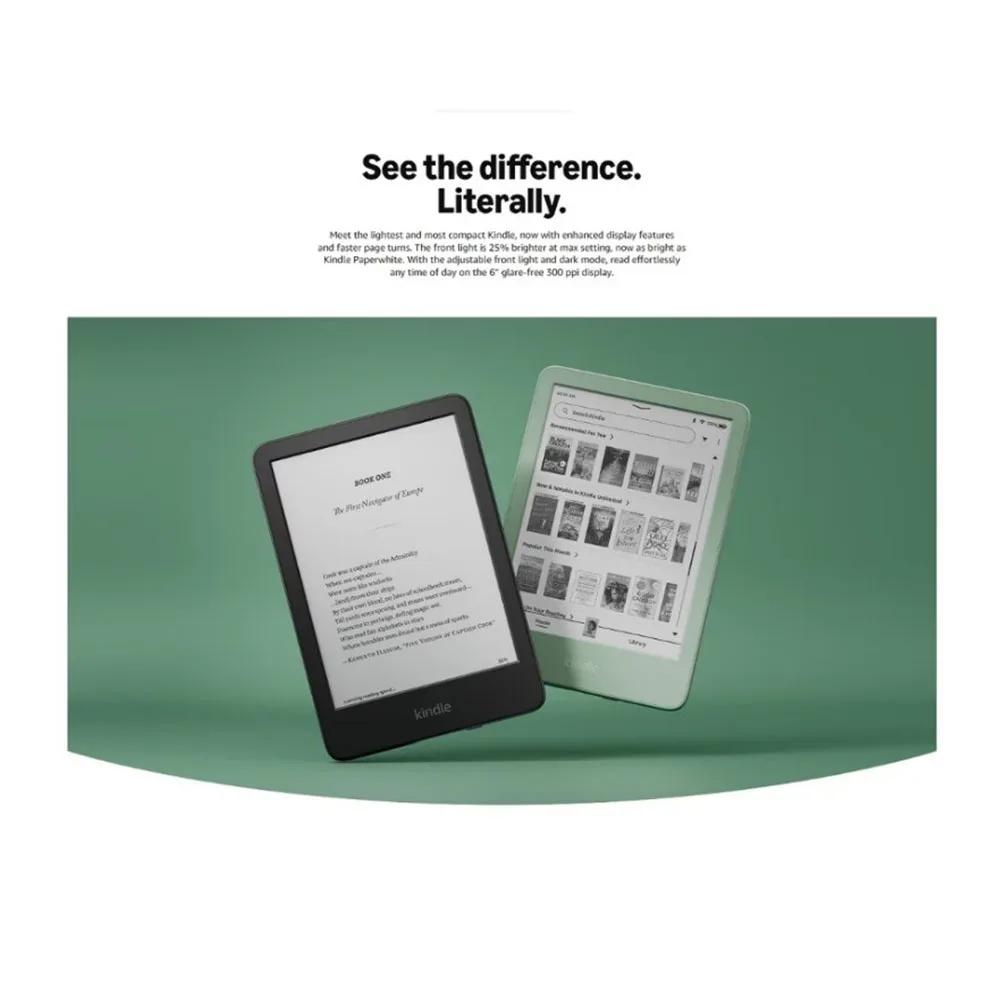 قارئ كتب كيندل 16G قارئ الكتب الإلكترونية 6 بوصة قارئ الكتب الإلكترونية أخف قارئ كتب كيندل المصابيح الأمامية القابلة للتعديل