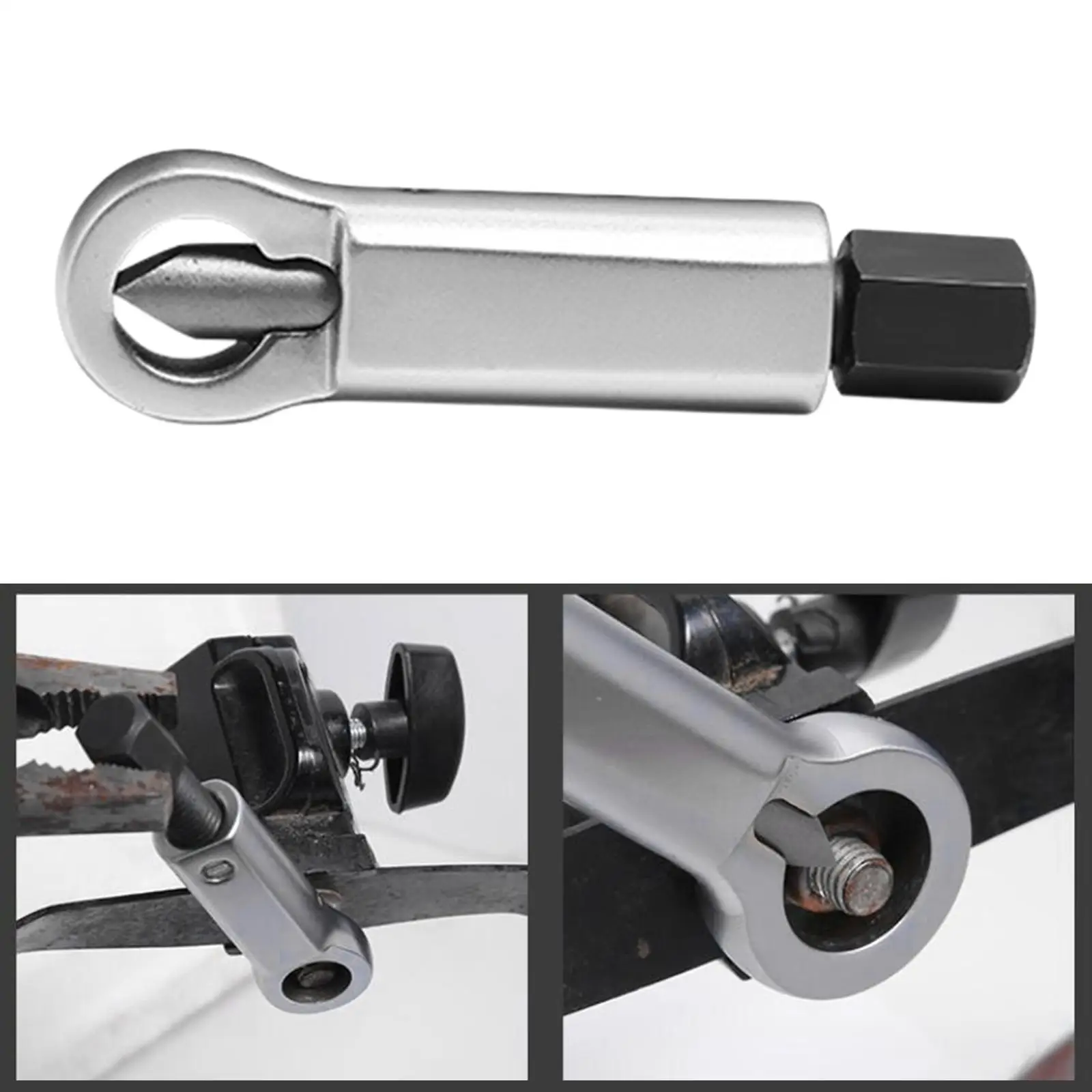 Portable Carbon Steel Nuts Splitter Broken Damaged Corroded Nut Breaker Manual Remover Extractor Tool