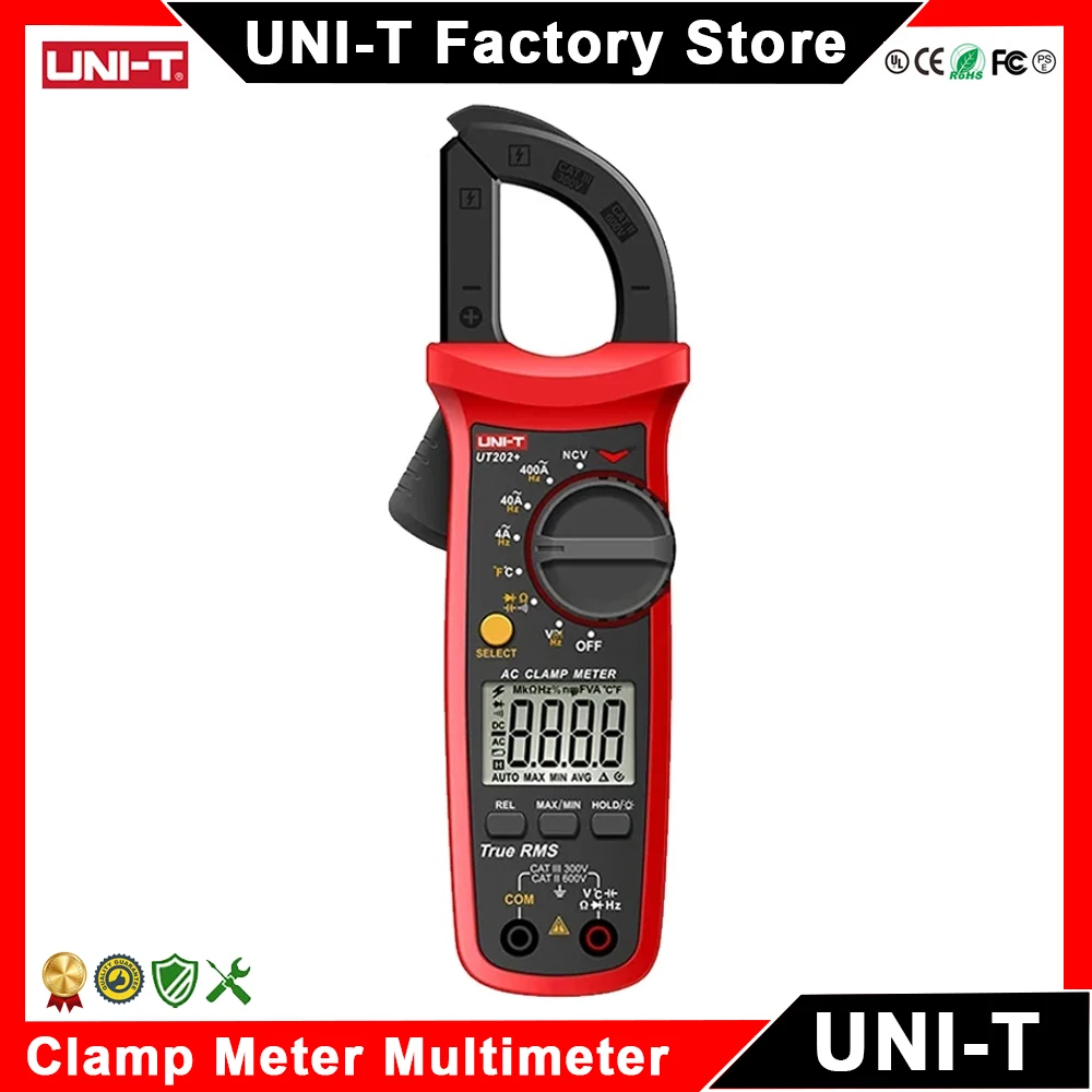 UNI-T Clamp Meter Professional Digital Multimeter UT210D UT210E UT201 UT202 UT202A UT203 UT204 Plus Pliers Ammeter Voltmeter