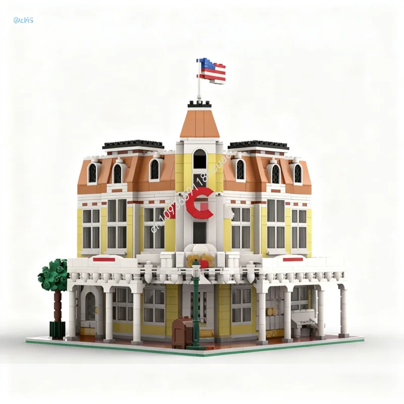 8121 個 MOC ブロック 3 モジュール式建物モデルブロックおもちゃ DIY クリエイティブ建築クラフト子供クリスマスギフト