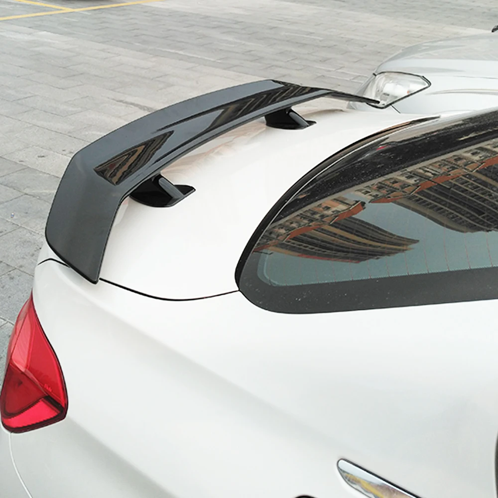 Rear Deck Lid Car Spoiler For BMW F30 G20 E90 Jetta Elantra Forte GT E60 Carbon Black ABS Universal Wings Model 3 Y Exterior