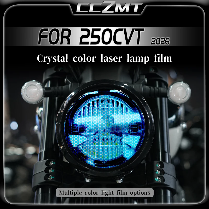 

For Benda ROCK 250CVT 250cvt 2026 honeycomb laser headlight film smoked black taillight film sticker modification accessories