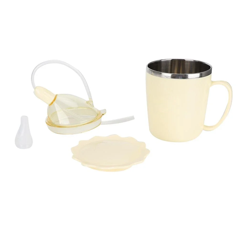 Feeder Beaker Clinical Nursing Straw Drinking Water Vacuum Cup For Puerpera Elderly Patient Food Grade Stainless Steel Thermos