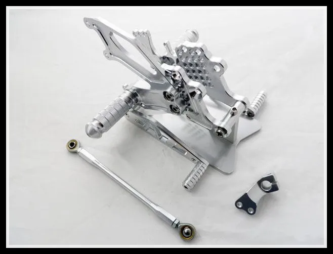 Silver Rearset Rear Set Footpegs for 2004-2007 Honda CBR1000RR CBR 1000RR