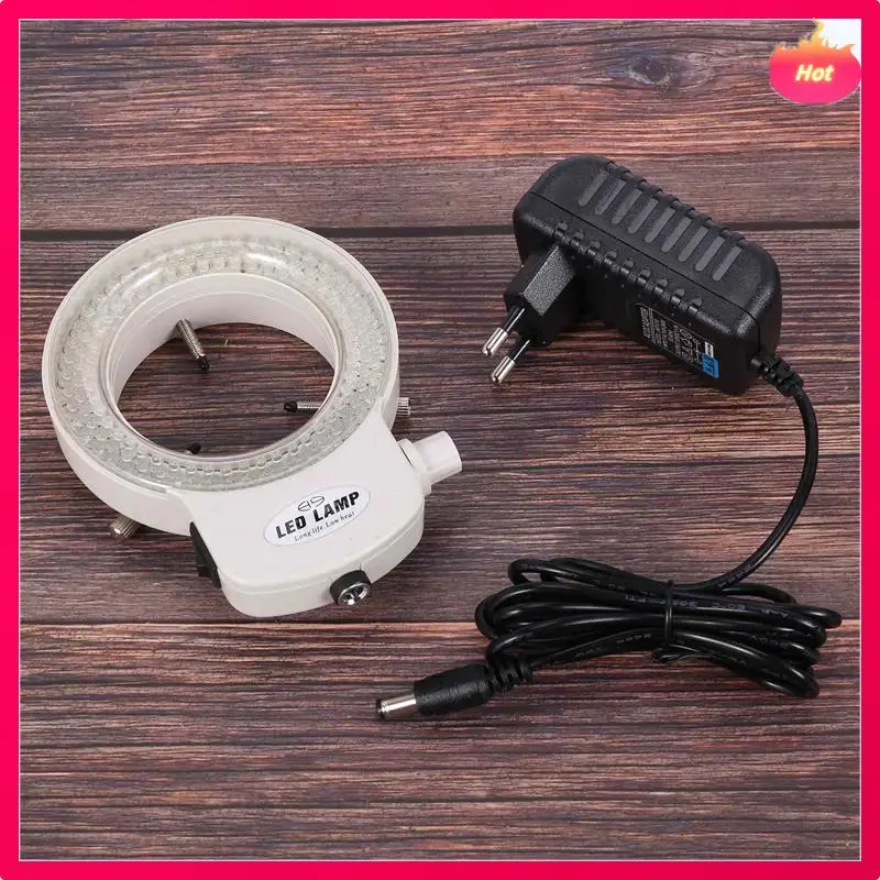 10X 144 Leds Ring Light Ring Light For Mini Scope Lamp Light 6000K 0-100% Adjustable White EU Plug
