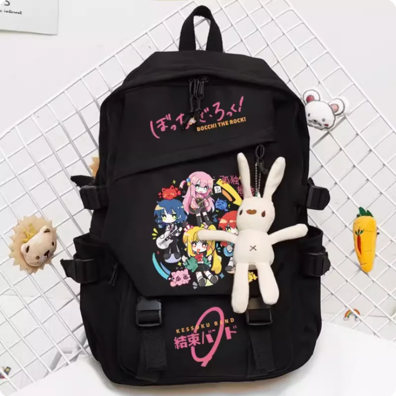 Anime BOCCHI LE ROCK! IjpiercNijika-Sac à Dos d'École de Grande Capacité, pour Voyage, Cosplay, Cadeau pour Étudiant et Adolescent, B626