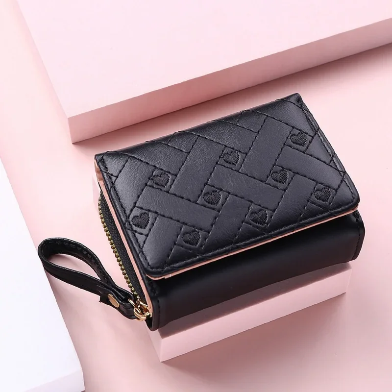 

Wallets for Women Cute Wallet Luxury Lady Pink Purse Womens Small Women Leather Wallet Coin Purse 2024 New