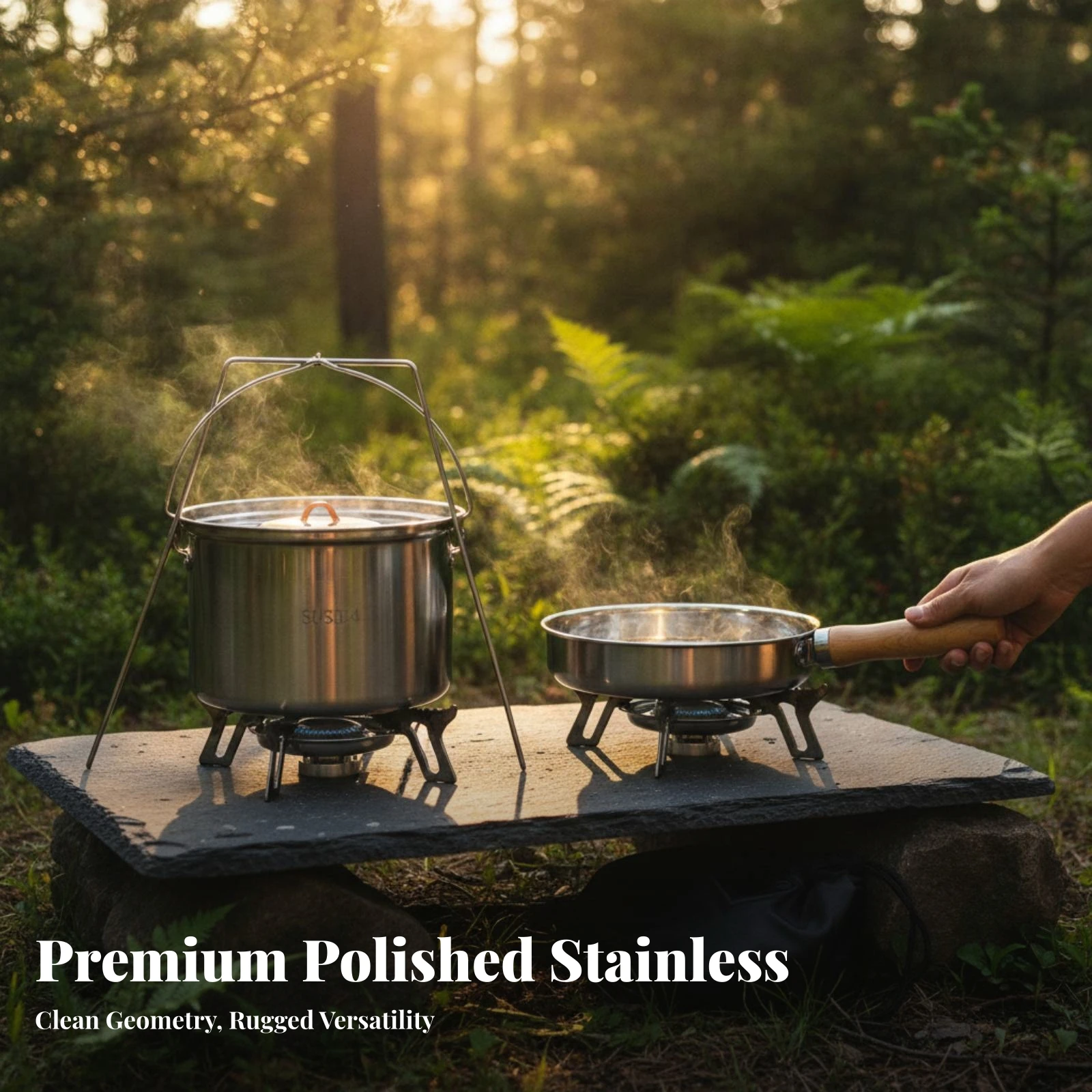 2-teiliges Kochgeschirr-Set mi – Camping Cooking Pots And Pans Set Bewertung und Preis