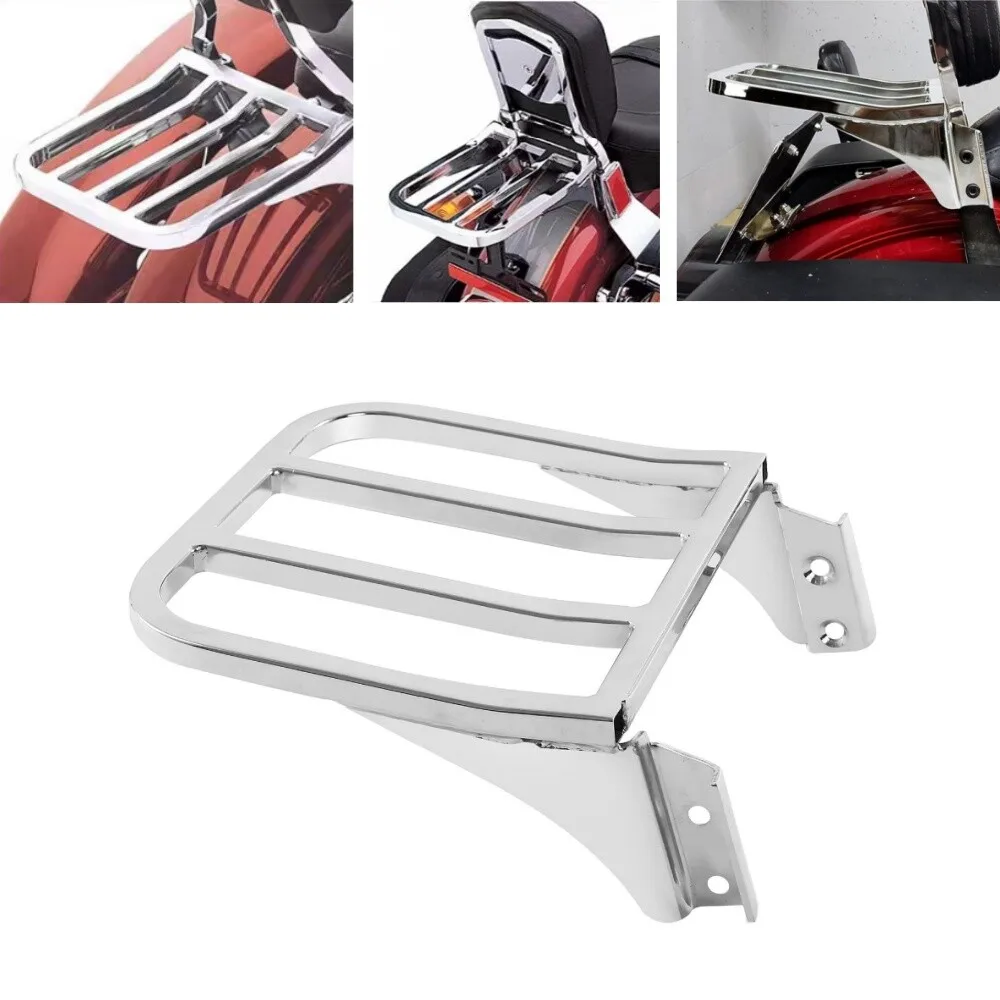 chrome-sissy-bar-backrest-luggage-rack-for-harley-softail-sportster-883-1200-xl