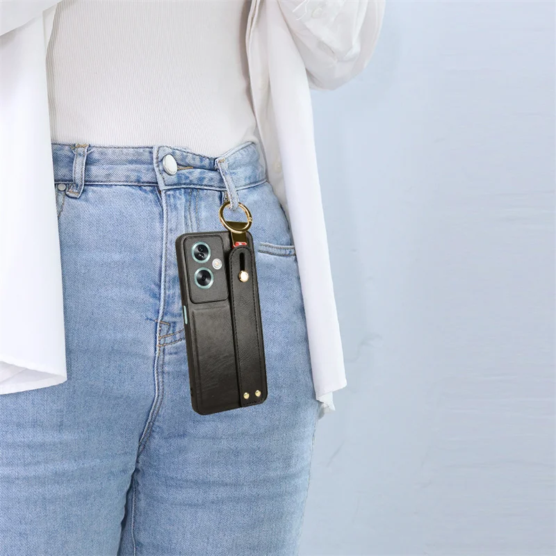 Multi-function phone case For OPPO A79 5G Globe with ring holder case all-inclusive with lanyard non-slip phone case