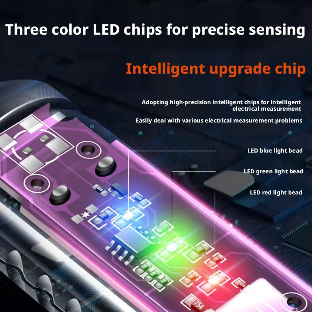 Car Circuits Color Light Testing Pen Intelligent Electrician Specific Voltage Wire Detection Breakpoint Induction Testing Pen
