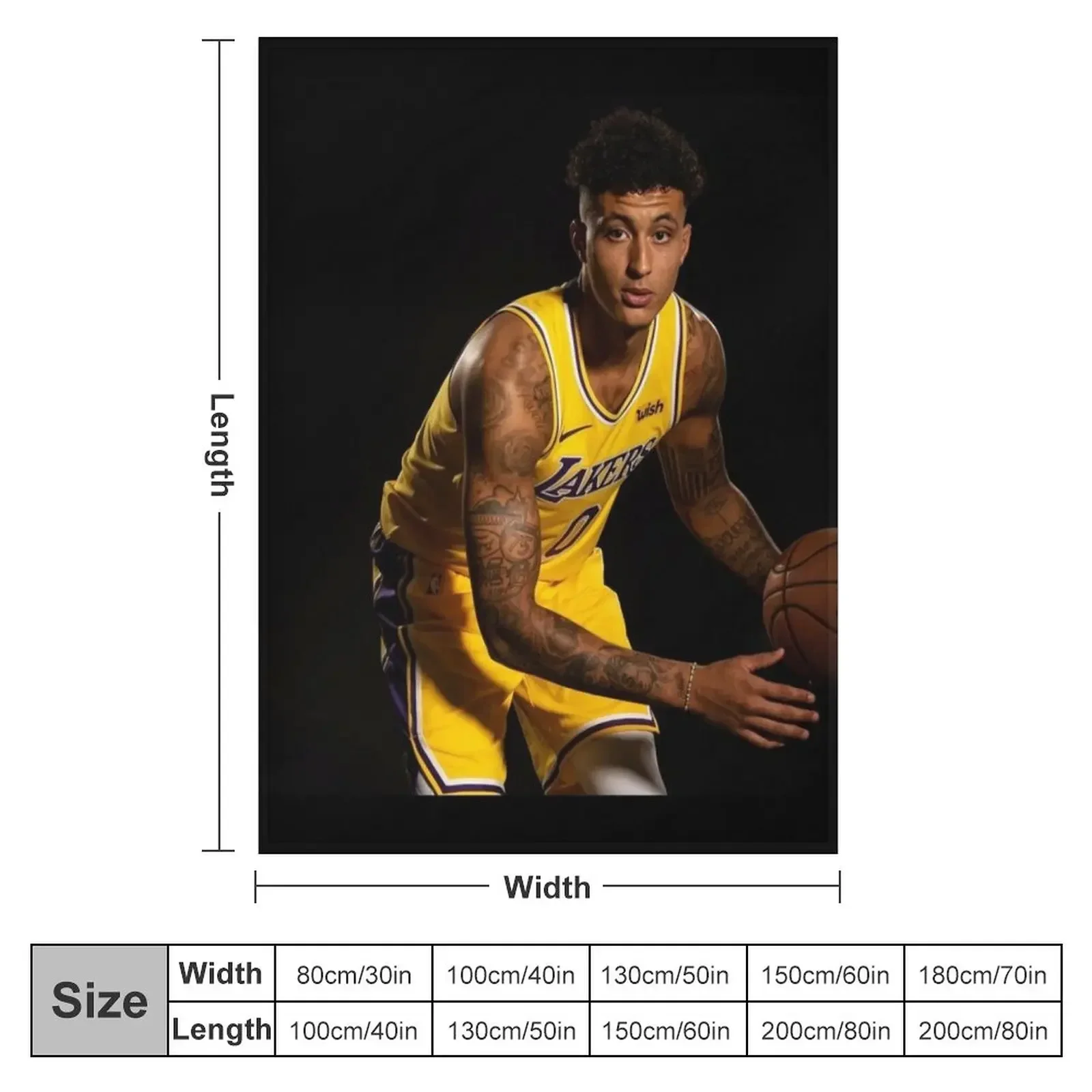 kyle kuzma Throw Blanket cosplay anime Thin Furry Blankets