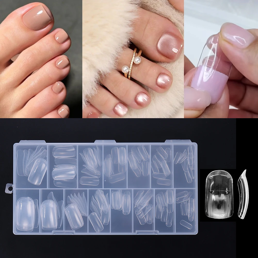 120/150枚入り/箱 デュアルシステム ネイルフォームセット アクリルエクステンション 付け爪 ネイルチップ 足爪用トップフォーム ジェルネイルビルディングモールドツール