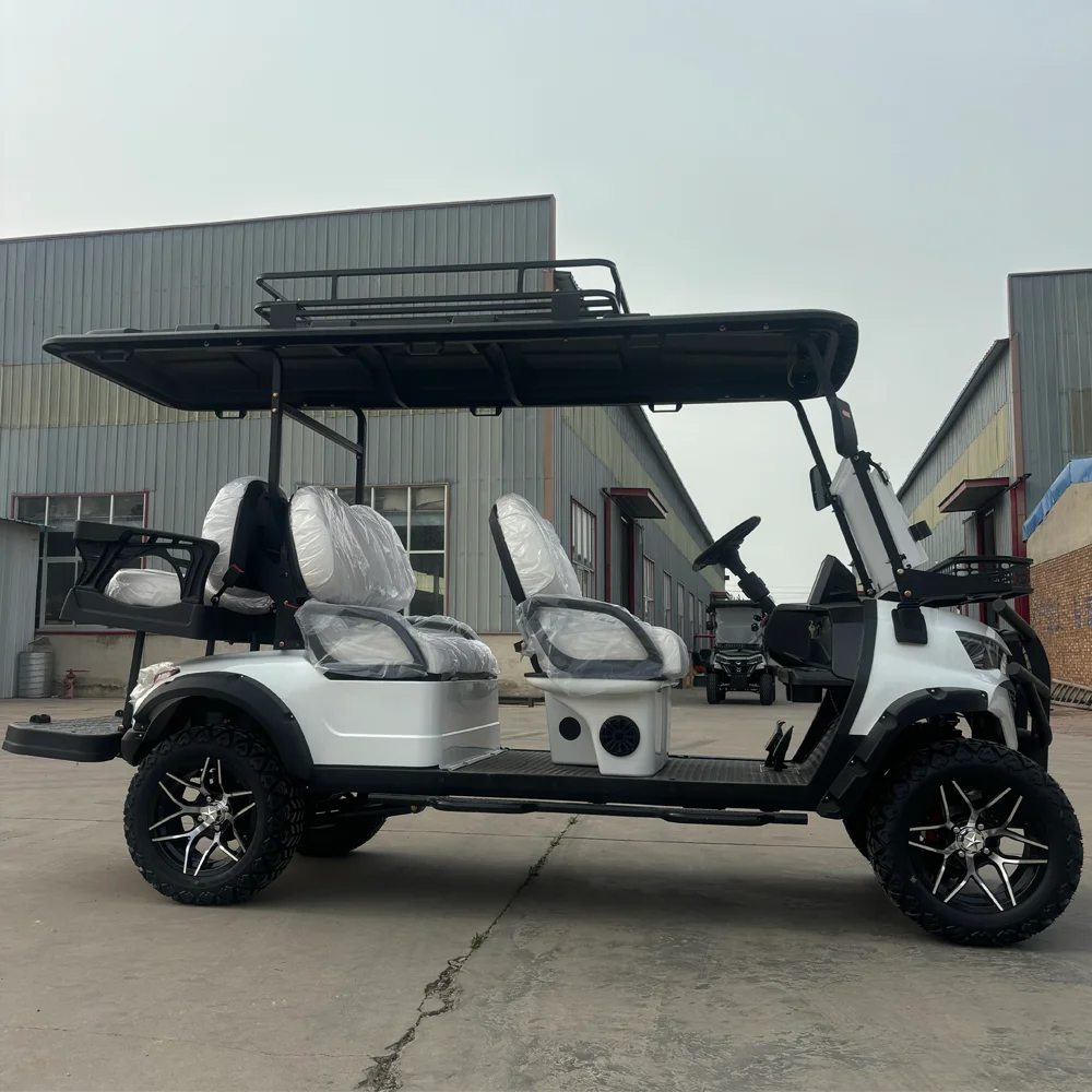 

Hot Selling New Product Lithium Golf Carts Battery with Rear Under Seat Ice Bucket Golf Carts Electric 6 Seater Golf Buggy