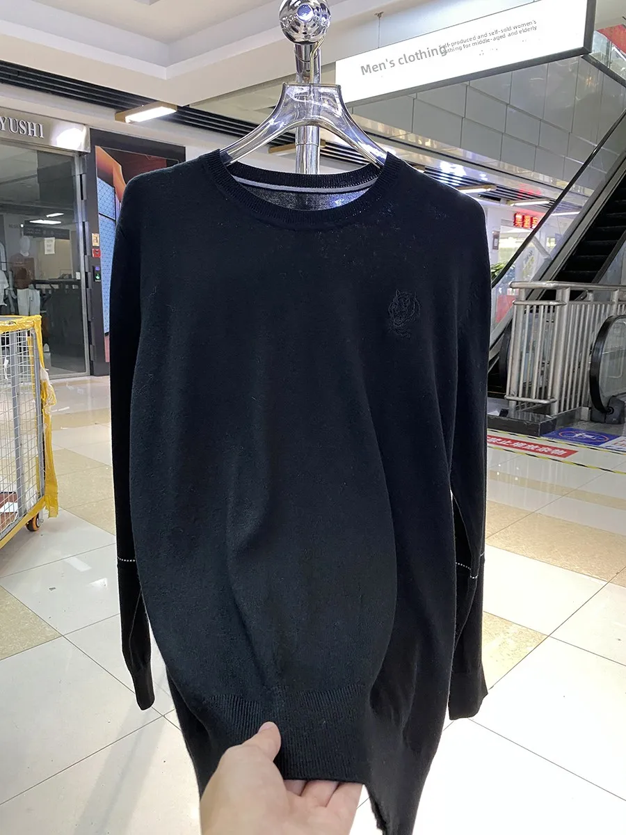 

Мужской вязаный свитер Camere Wool Long Sve round Ne, базовый повседневный удобный мягкий трикотаж из смеси полиэстера