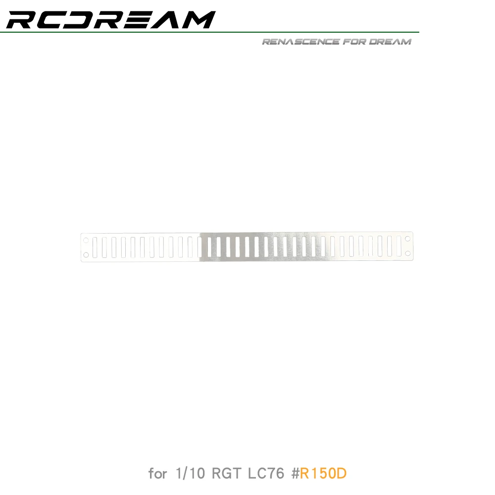 RCDream 1/10 Bonnet การกระจายความร้อนตกแต่ง Grille Air intake ระบายอากาศแผ่นโลหะสําหรับ 1/10 RGT EX86190 LC76 # R150D