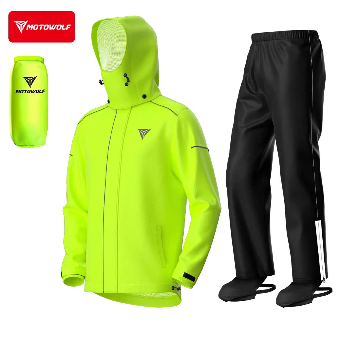 دراجة نارية معطف واقي من المطر مقاوم للماء معطف واق من المطر كابا دي تشوفا تشوباسكيرو كتيمة هومبر كابا دي تشويا الفقرة موتوكيرو عاكس #1