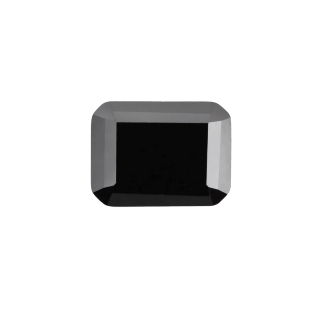 Rectangle Faceted Natural Black Spinel Emerald Cut Black Spinel Gem Ideal for Wax Casting
