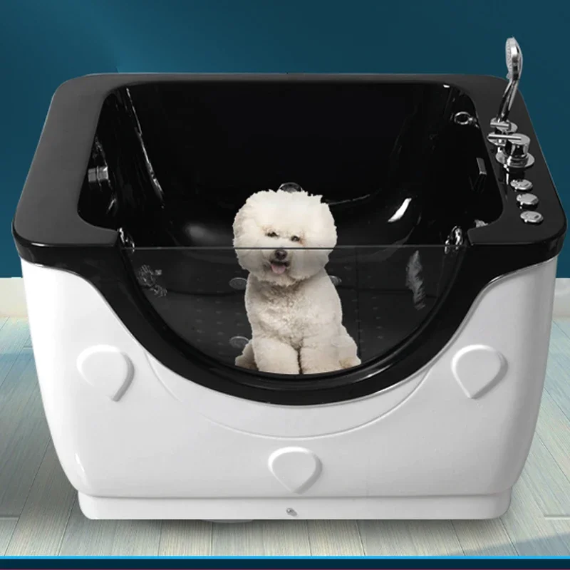 High end pet bathtub acrylic dog bathtub pet shop spa machine bathtub automatic dog and cat washing machine