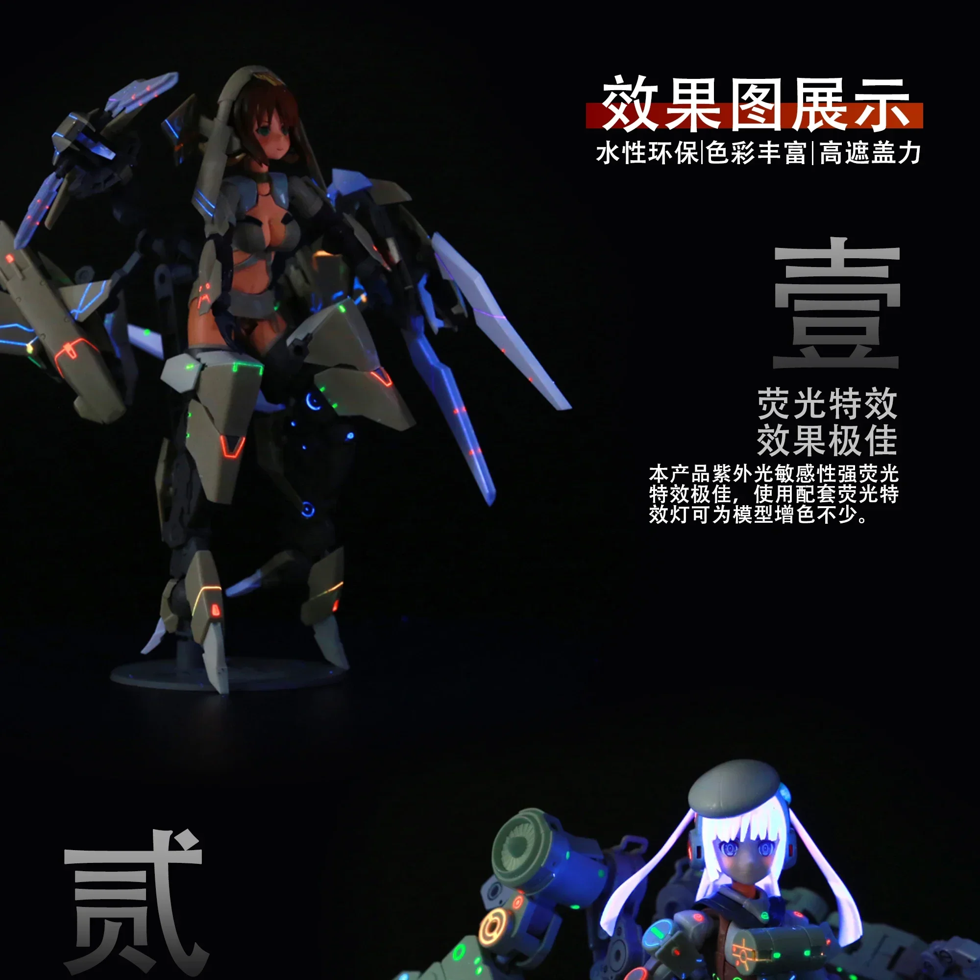 نموذج اللوحة 18 مللي لوحة الحبر الفلورسنت المائية بطانة نموذج أرقام أدوات التلوين لنموذج هواية لتقوم بها بنفسك Q06101-17 #4