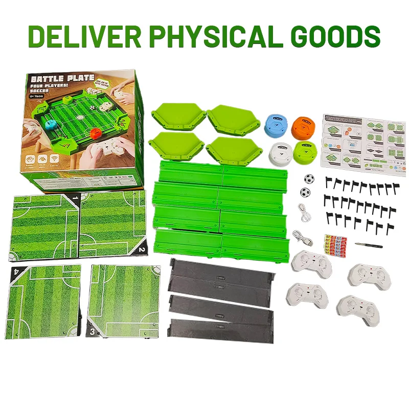 Mini gioco da tavolo di calcio per quattro giocatori Pachinko Calcio Portiere Pinball Competizione Gioco di società sportiva. Richiesta autoassemblaggio