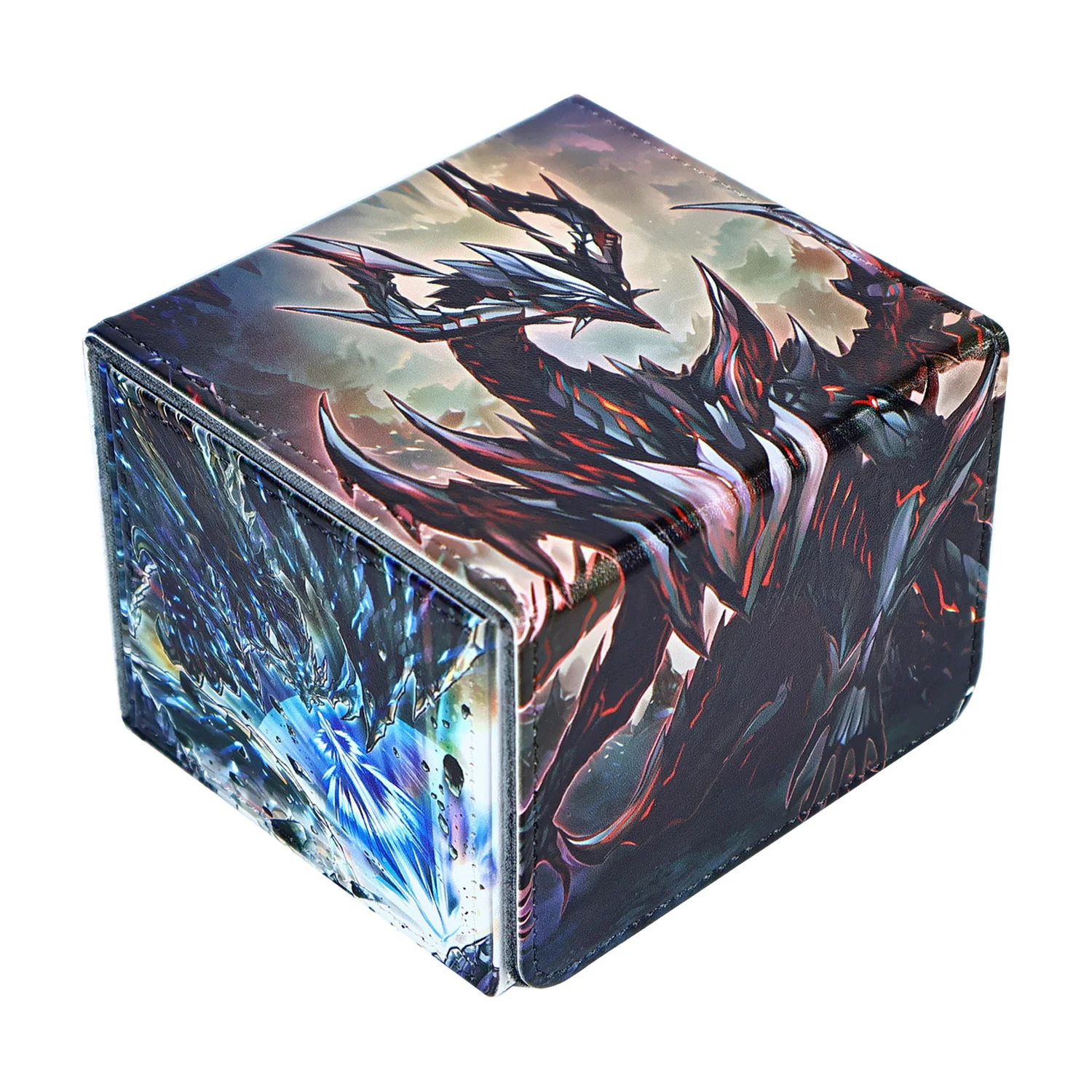 

Diy Self Made Yu-Gi-Oh! Primite Dragon Ether Beryl Card Storage Box Ygo Primite Leather Collection Card Protection Box Gift Toy
