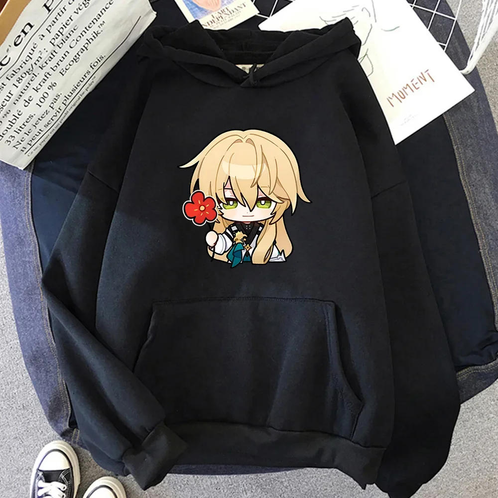 

Honkai Star Rail Luocha Manga/Comic Hoodie Women Anime Kawaii/Cute Long Sleevec Soft Sweatshirts Thickening Design Hoody Fleece