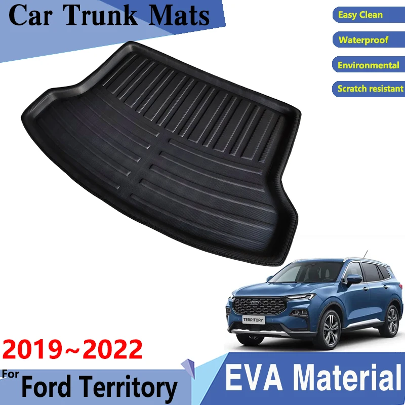 

Car Trunk Mats EVA Material For Ford Territory 2019 2020 2021 2022 EV CX743 Car Trunk Mat Trunk Rear Anti-dirty Pad Accessories