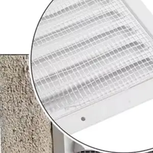 25x25cm White Stainless Steel Vent Grille Return Airflow Cover For HVAC Ceiling Wall Installation Home Improvement Parts