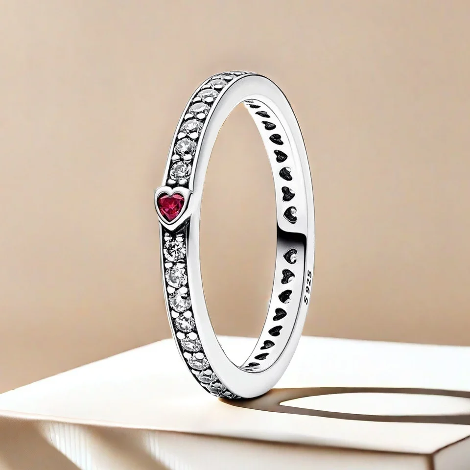 

CHARMING Jewelry S925 Pure Silver Ring Jewelry for Women Friends Don't Lie Splittable Ring Never Fade Wedding Rings Jewelry Gift