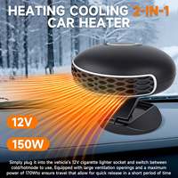 12V 150W Fast Heating Car Heater, Portable Defroster Fan with 360° Rotary Base, Plug-in Windshield Defogger for Vehicle RV SUV