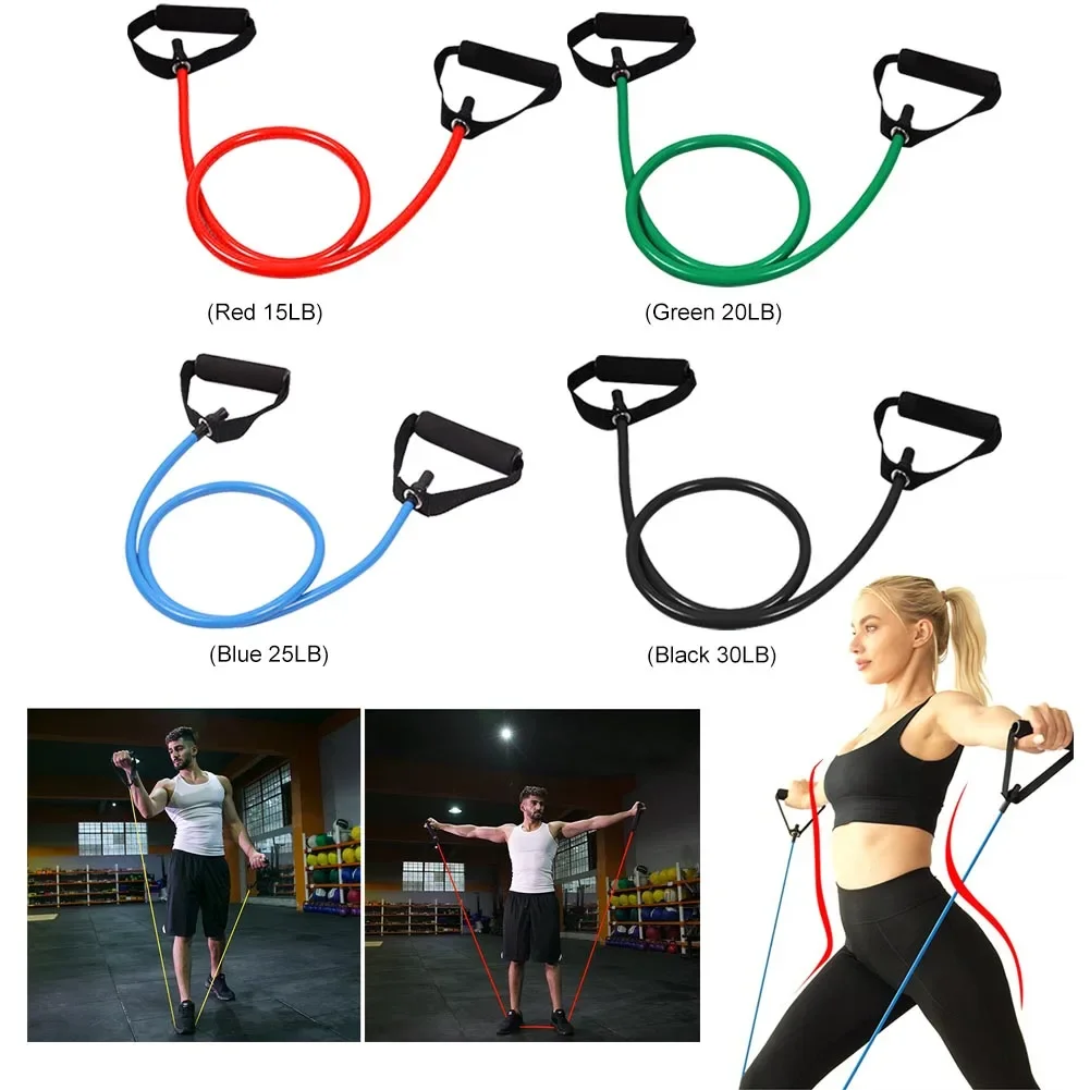 Resistance Bands with Handles Elastic Yoga Pull Rope Exercise Cord Workout Bands for Muscle Training/Shape Body/Physical