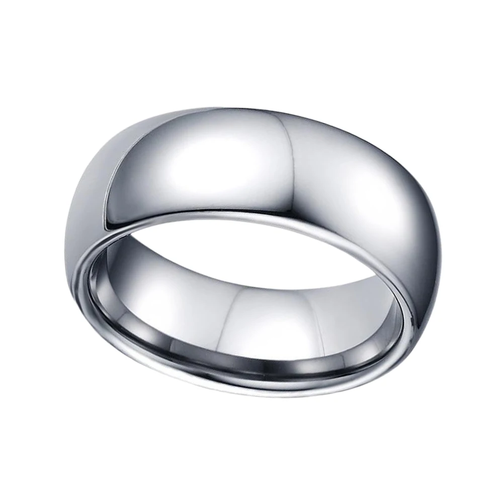 

Tungsten Ring Size 8 High Polished Simple Style Men's Ring Perfect Wedding Engagement Anniversary Gift