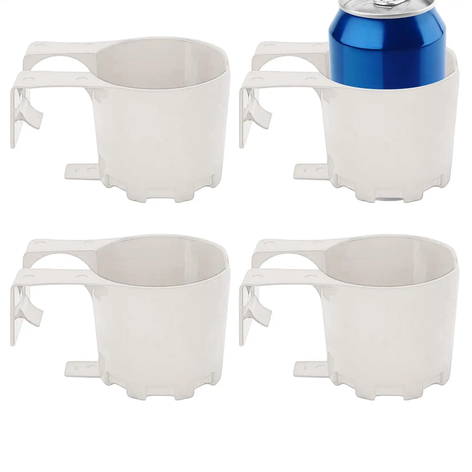 Poolside Cup Holder 4 Pieces Leakproof Clip On Stable Poolside Rack Over Ground Pool Accessories For Sunglasses Sunscreen Beer
