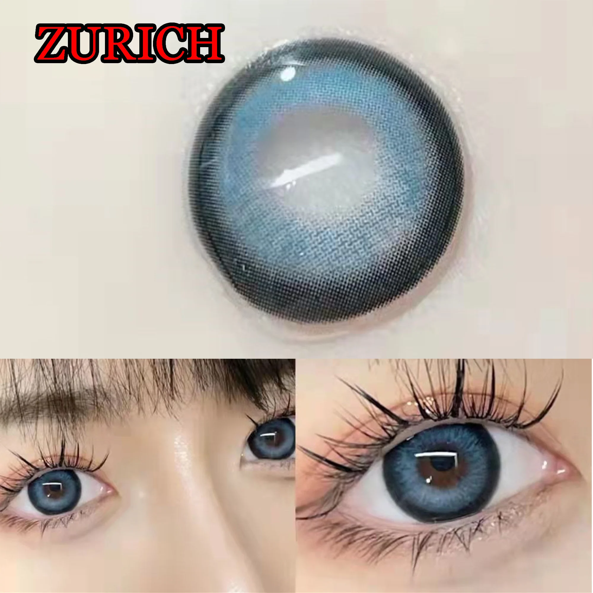 Лидер продаж, модные голубые очки для мужчин и женщин, 14,50 мм, мягкие цветные контактные линзы с градусным контактом, контактные линзы для мужчин и женщин