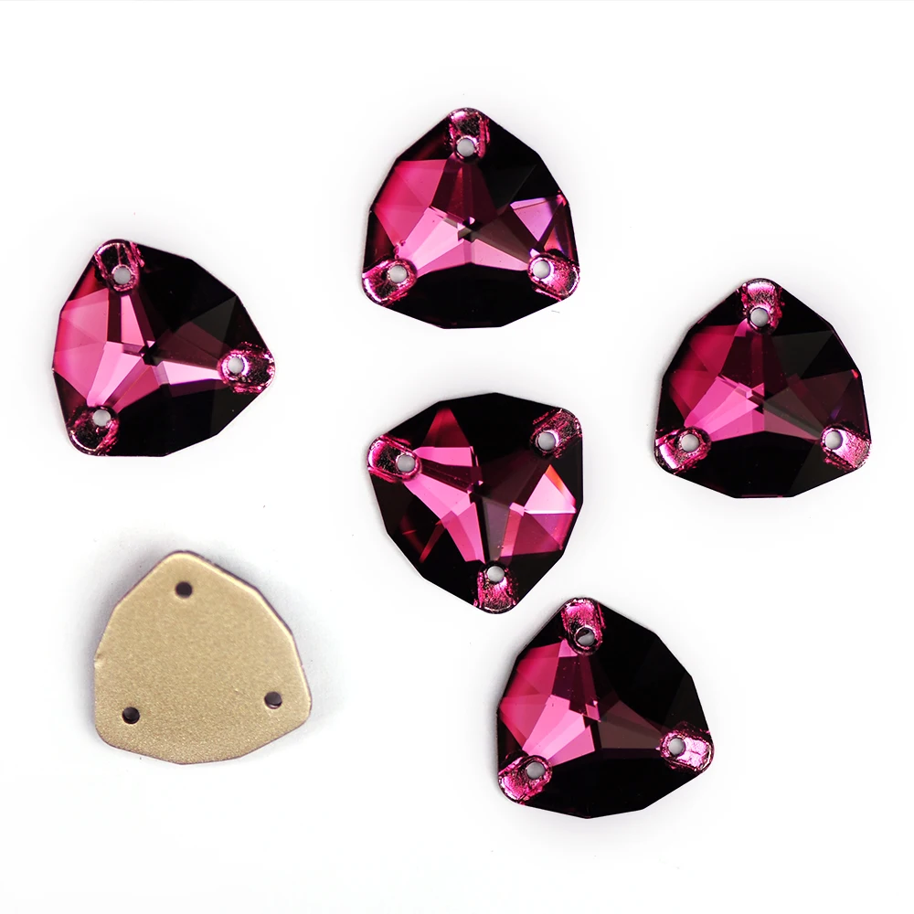 YANRUO 3272 Fat Triangle Alle Farben Aufnähsteine Glas Kristall Strasssteine AAAAAA Qualität Nähsteine für Kleidung, Kleider, Schuhe – Detail 3