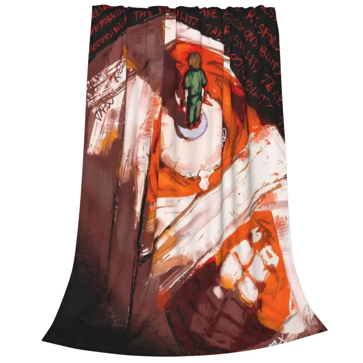 Horror Game Mouthwashing Blankets Velvet Summer Portable Ultra-Soft Throw Blanket for Bed Car Bedding Throws