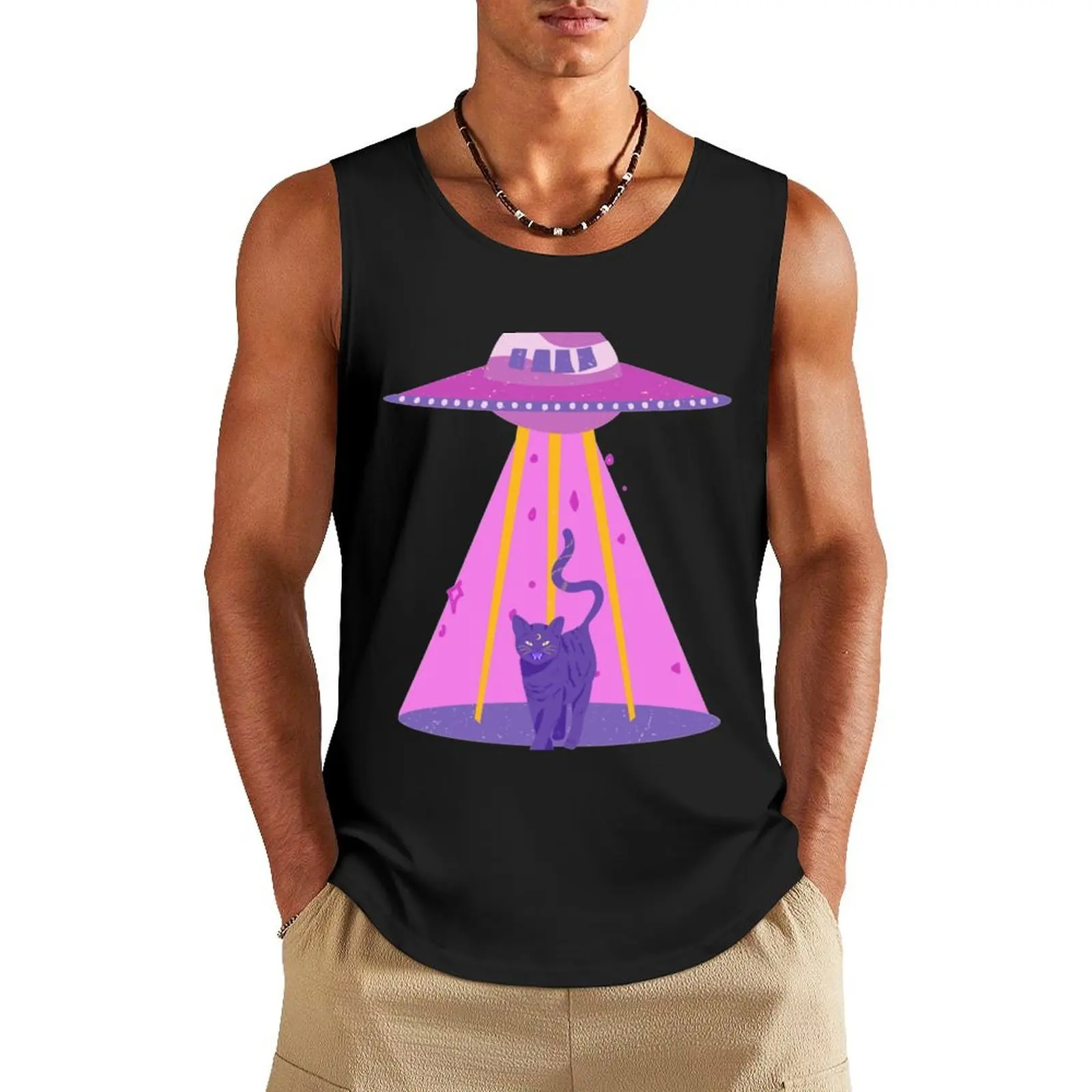 alien cats Essential Tank Top Men's gym t-shirts gym basketball clothing basketball