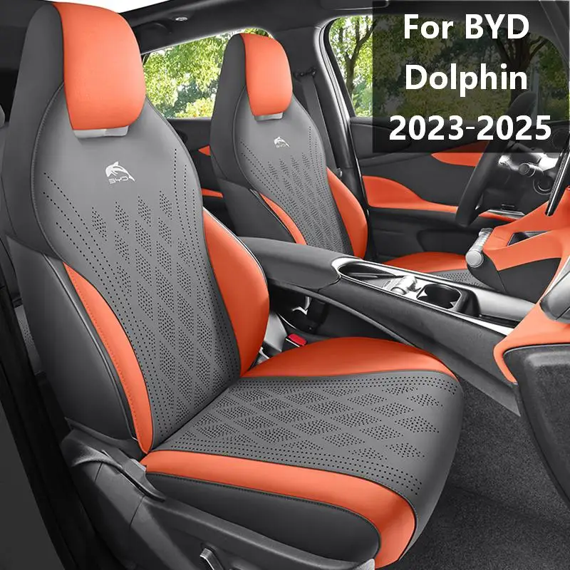 For 2023‑2025 BYD Dolphin 5‑Seat Half‑Wrap Seat Covers,Performance Upholstery Fabric Custom Auto Seat Cushion Protector