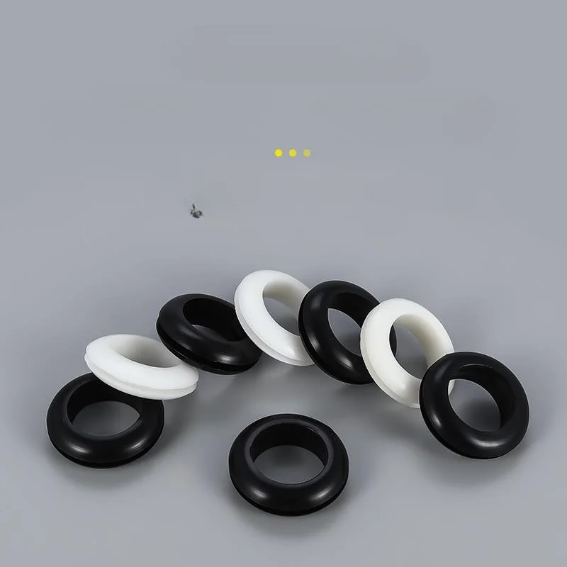 Ren Electric Black Double-Sided Protective Ring Boxed Rubber Ring Grommet Seal Ring Line Outlet Ring DIY Combination Set