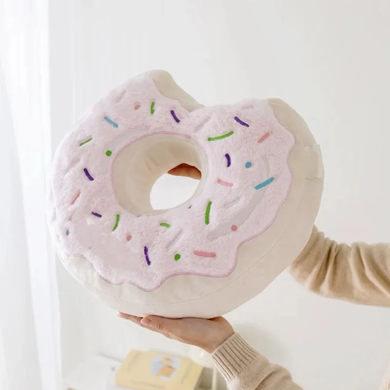 

Cute Chocolate Donut Pillow Sofa Bay Window Cushion Decoration Girl's Heart Doll