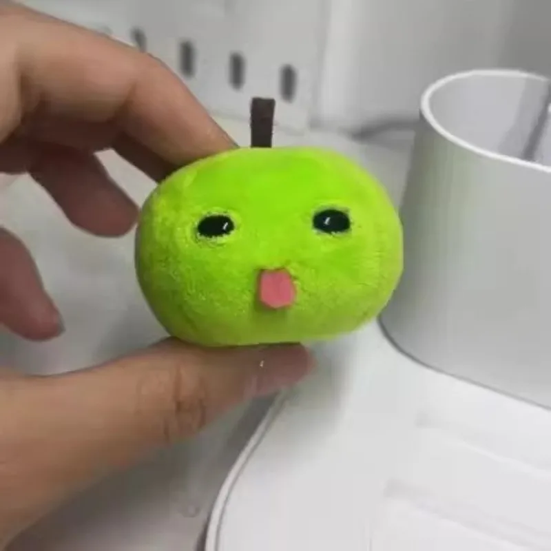 2pcs Cute Apple Plush Keychain Green Red Fruit Kawaii Bag Charm Car Keyring Gift Kids Girls Adults Birthday Christmas image 6