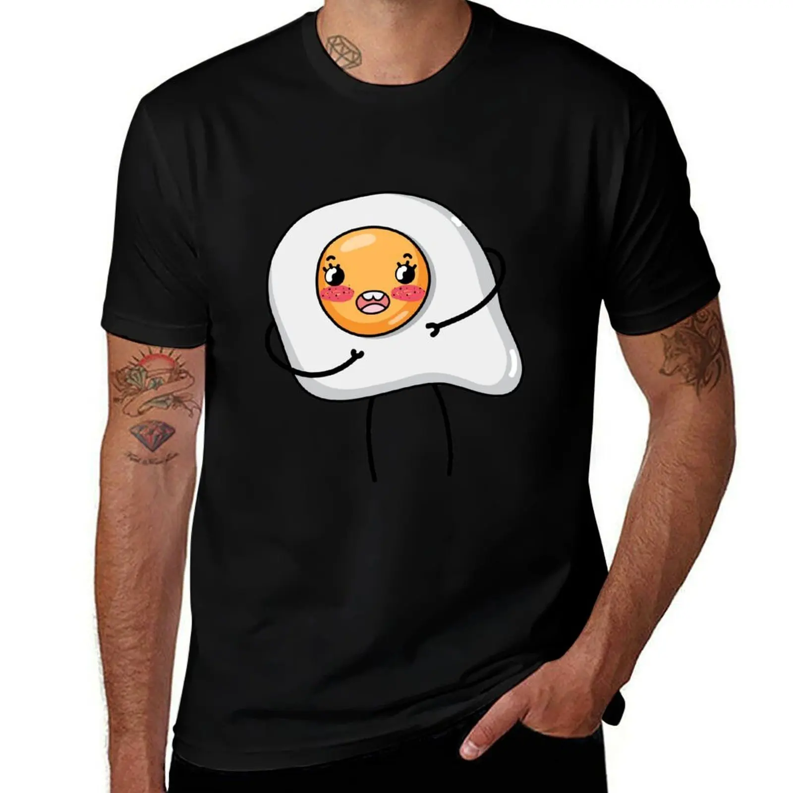 

Kawaii Cute Fried Egg T-Shirt Long Lasting Casual T-Shirt